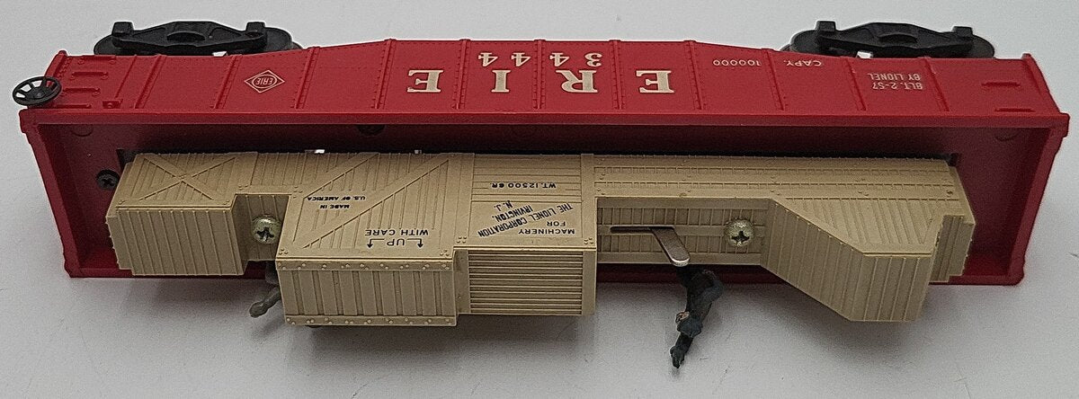 Lionel 3444 Vintage O Gauge Erie Operating Cop & Hobo Car VG/Box