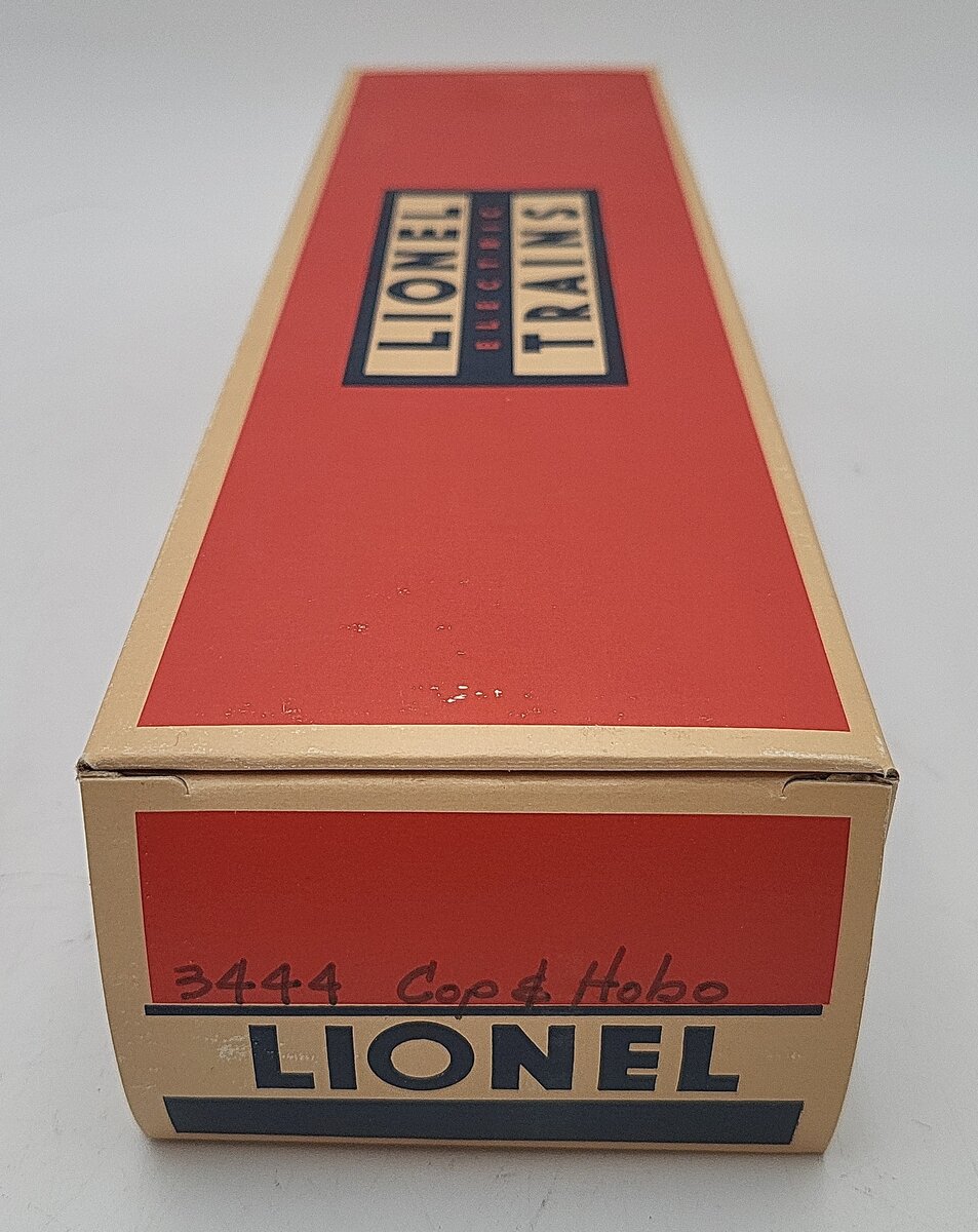 Lionel 3444 Vintage O Gauge Erie Operating Cop & Hobo Car VG/Box