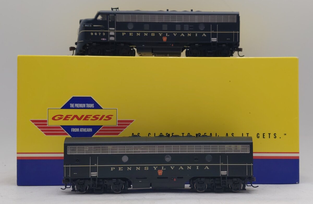 Athearn G1501C HO Scale Pennsylvania F7A-F7B Diesel Locomotives #9673 LN/Box