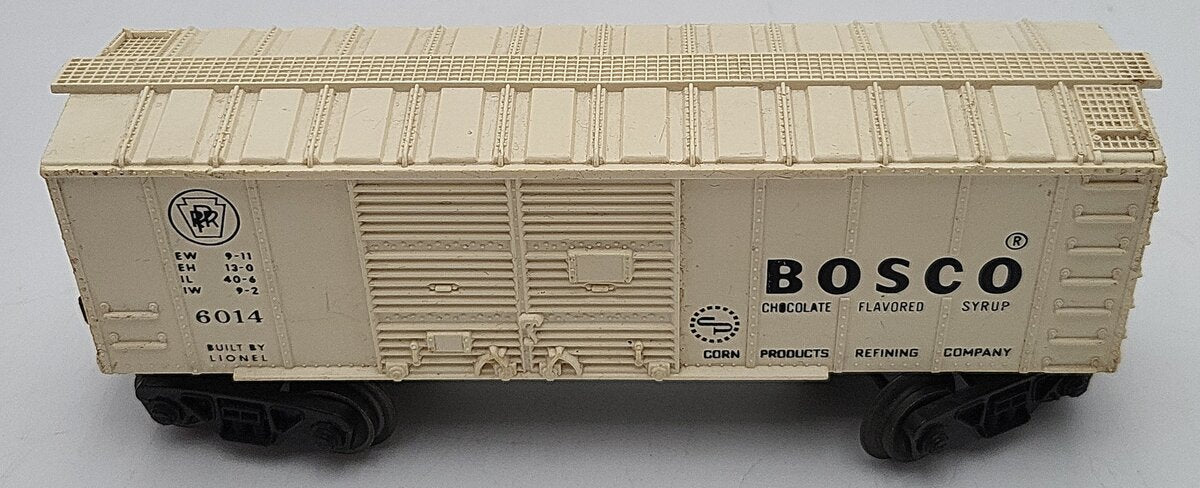 Lionel 6014 Vintage O White Bosco Short Boxcar - RARE VG