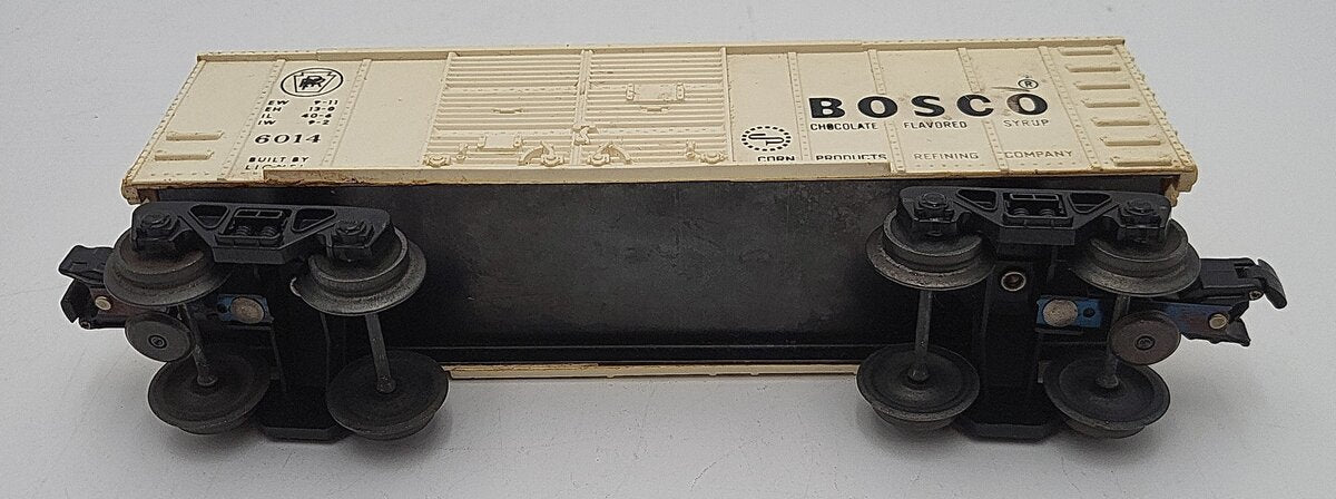 Lionel 6014 Vintage O White Bosco Short Boxcar - RARE VG