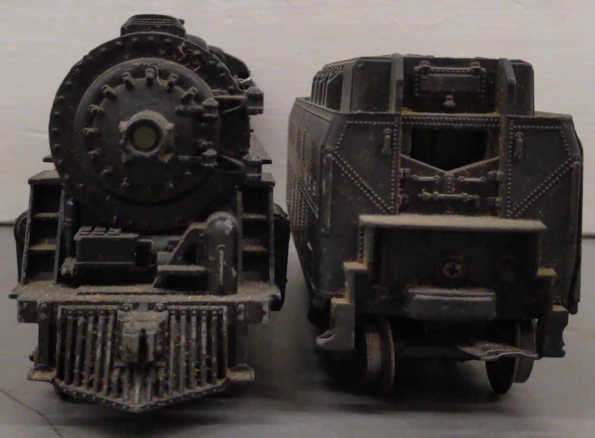 Lionel 2055 Vintage O 4-6-4 Hudson Steam Locomotive with 6026W Tender VG
