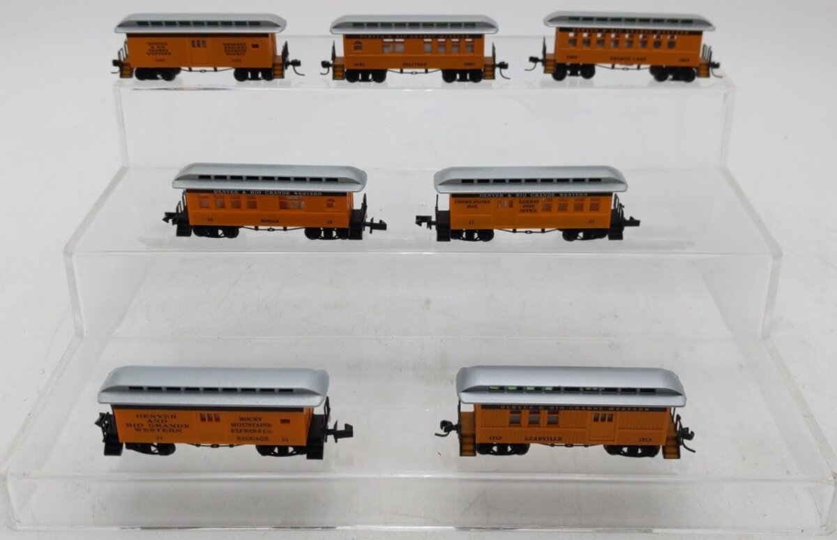 N Scale Assorted Denver & Rio Grande Western Passenger Cars [7] EX