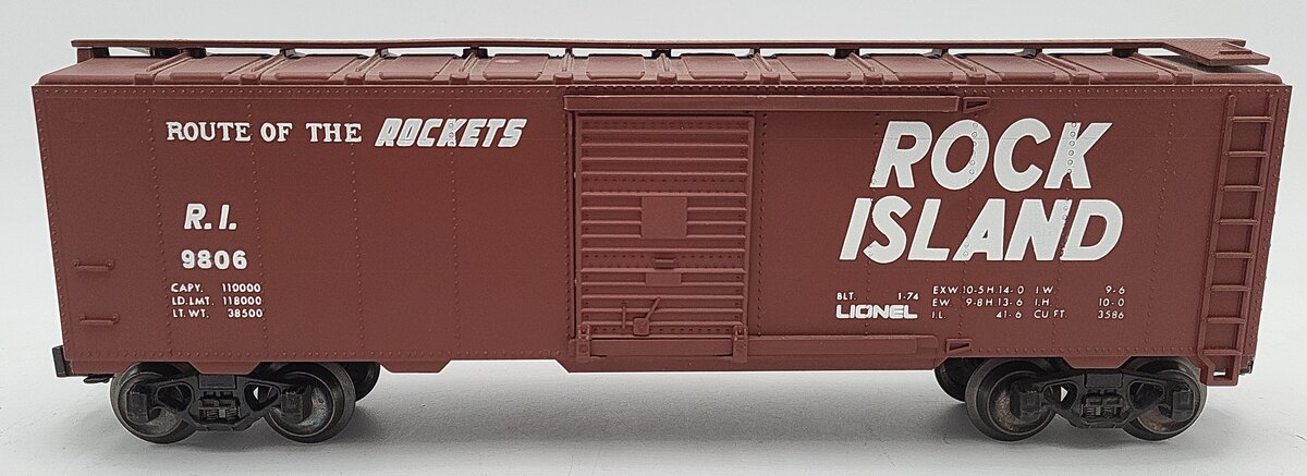 Lionel 6-9806 O Gauge Rock Island Boxcar #9806 EX