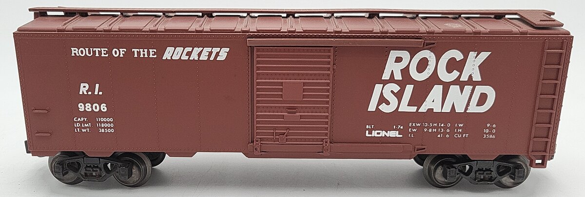 Lionel 6-9806 O Gauge Rock Island Boxcar #9806 EX