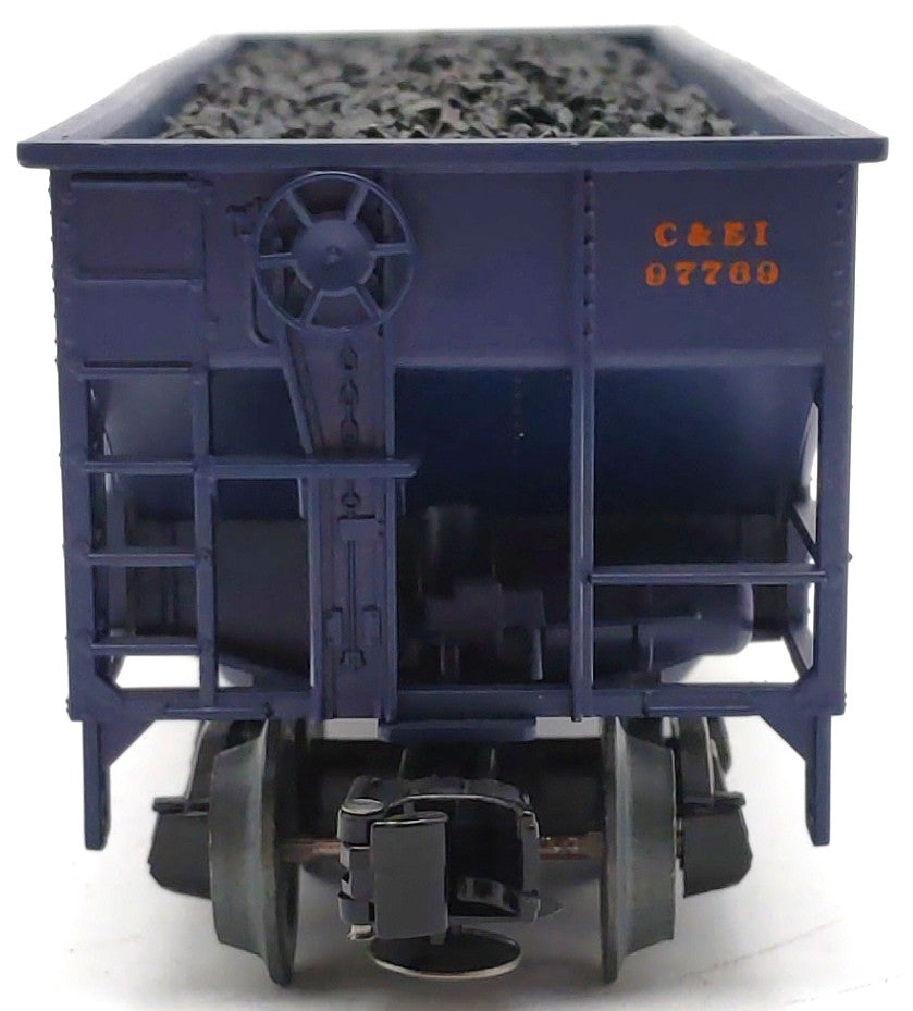 Weaver 97769 O Gauge Chicago & Eastern Illinois 2-Bay Offset Hopper VG