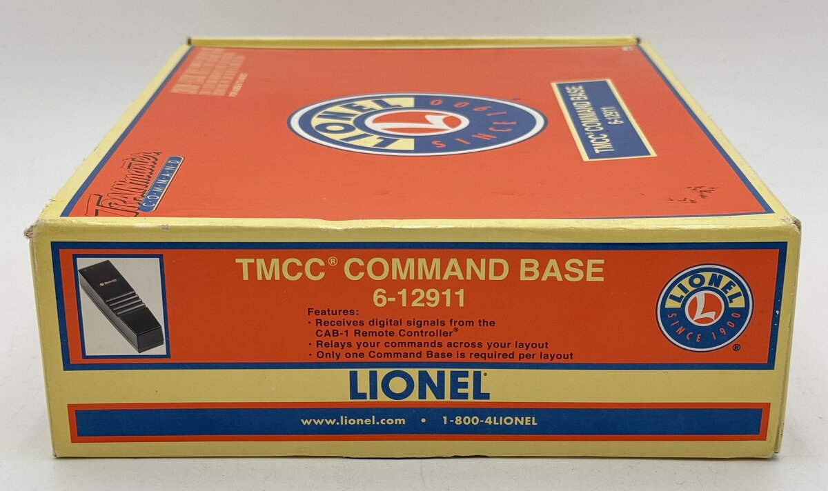 Lionel 6-12911 TMCC Trainmaster Command Base EX/Box