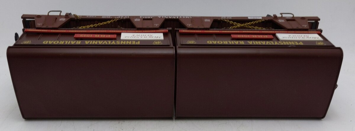 Aristo-Craft 46513 PRR Piggyback Flatcar w/2 Trailers EX