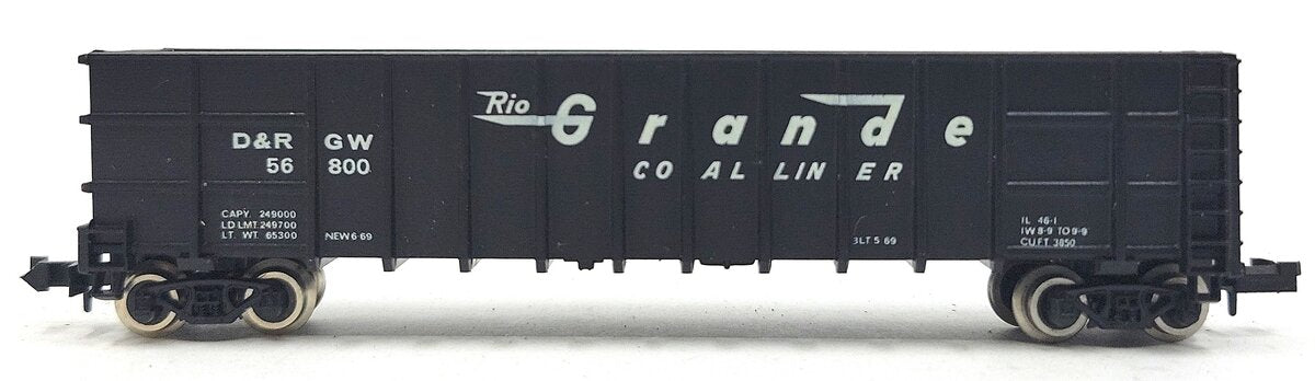 Roundhouse 8103 N Denver & Rio Grande Western Thrall Coal Gondola #56800 LN/Box
