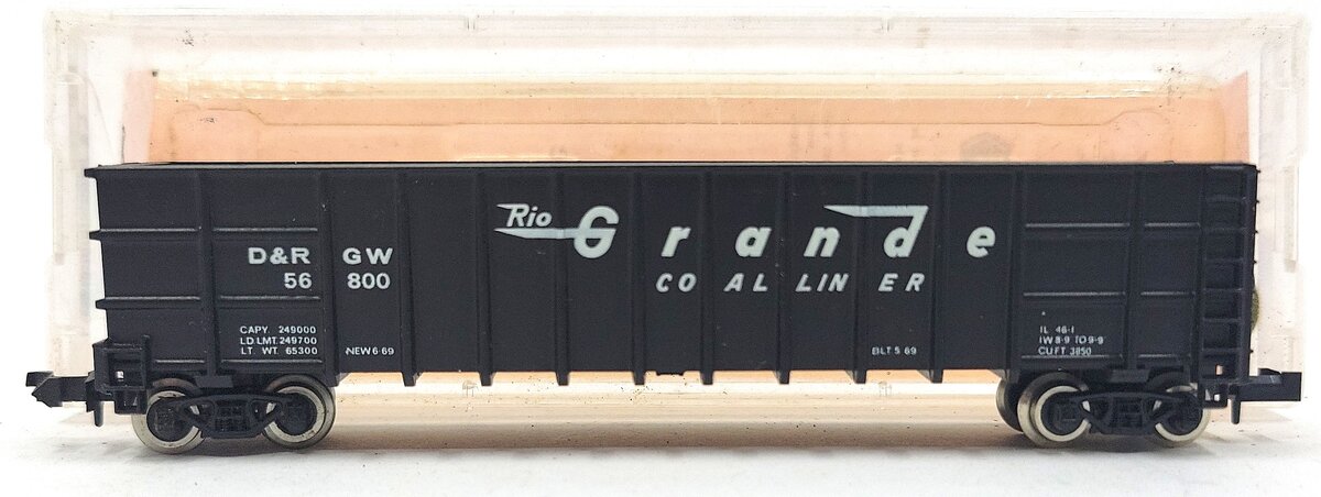 Roundhouse 8103 N Denver & Rio Grande Western Thrall Coal Gondola #56800 LN/Box