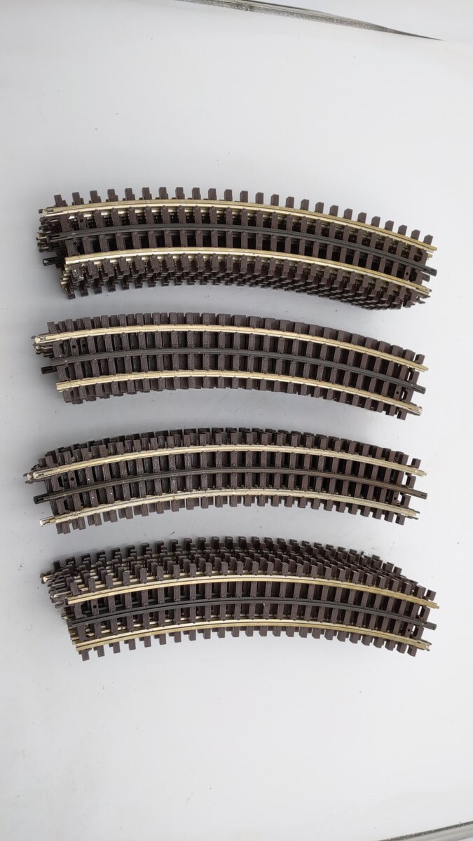 Atlas 6045 O45 Full Curve Track Sections (32) EX/Box