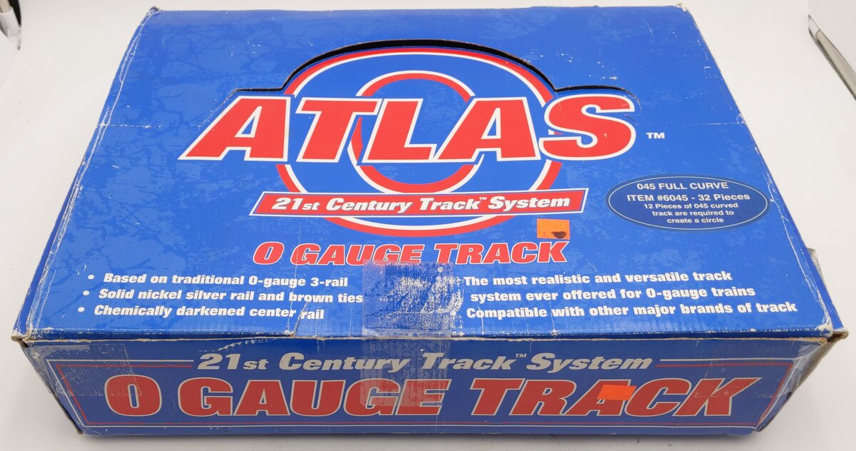 Atlas 6045 O45 Full Curve Track Sections (32) EX/Box