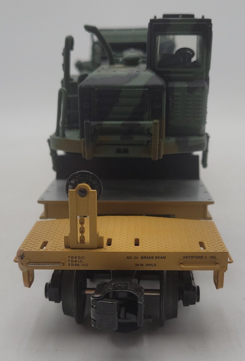 MTH 20-98511 O TTX 47' Heavy Duty Flat Car #131002 With Custom Load EX