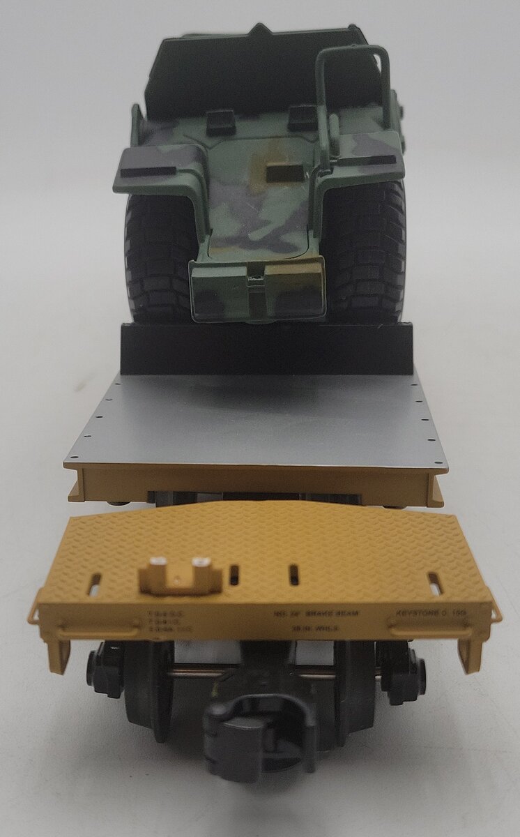 MTH 20-98511 O TTX 47' Heavy Duty Flat Car #131002 With Custom Load EX