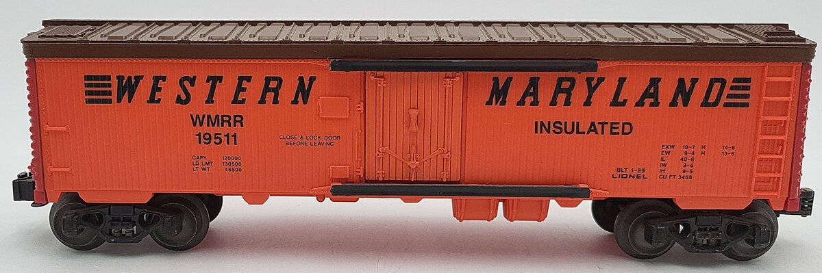 Lionel 6-19511 O Gauge Western Maryland Reefer #19511 (Fallen Flags #4) EX
