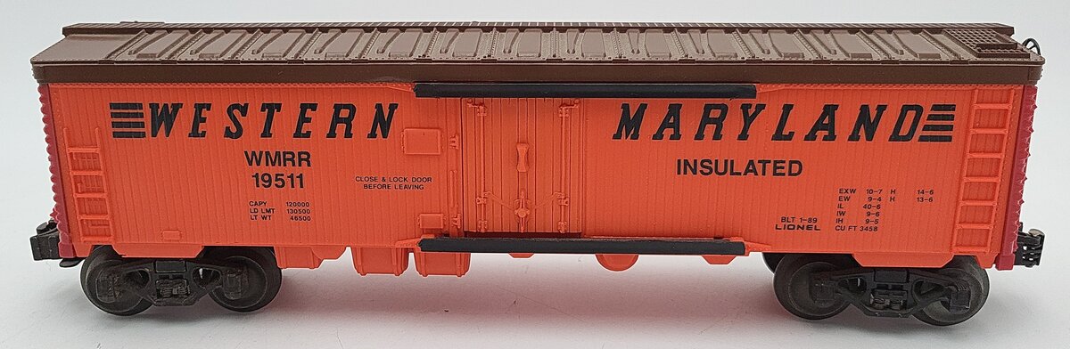 Lionel 6-19511 O Gauge Western Maryland Reefer #19511 (Fallen Flags #4) EX