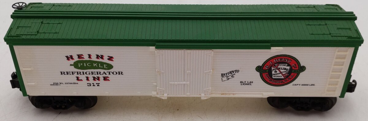 Lionel 6-16807 O Gauge H.J. Heinz Billboard Refrigerator Car #317 EX