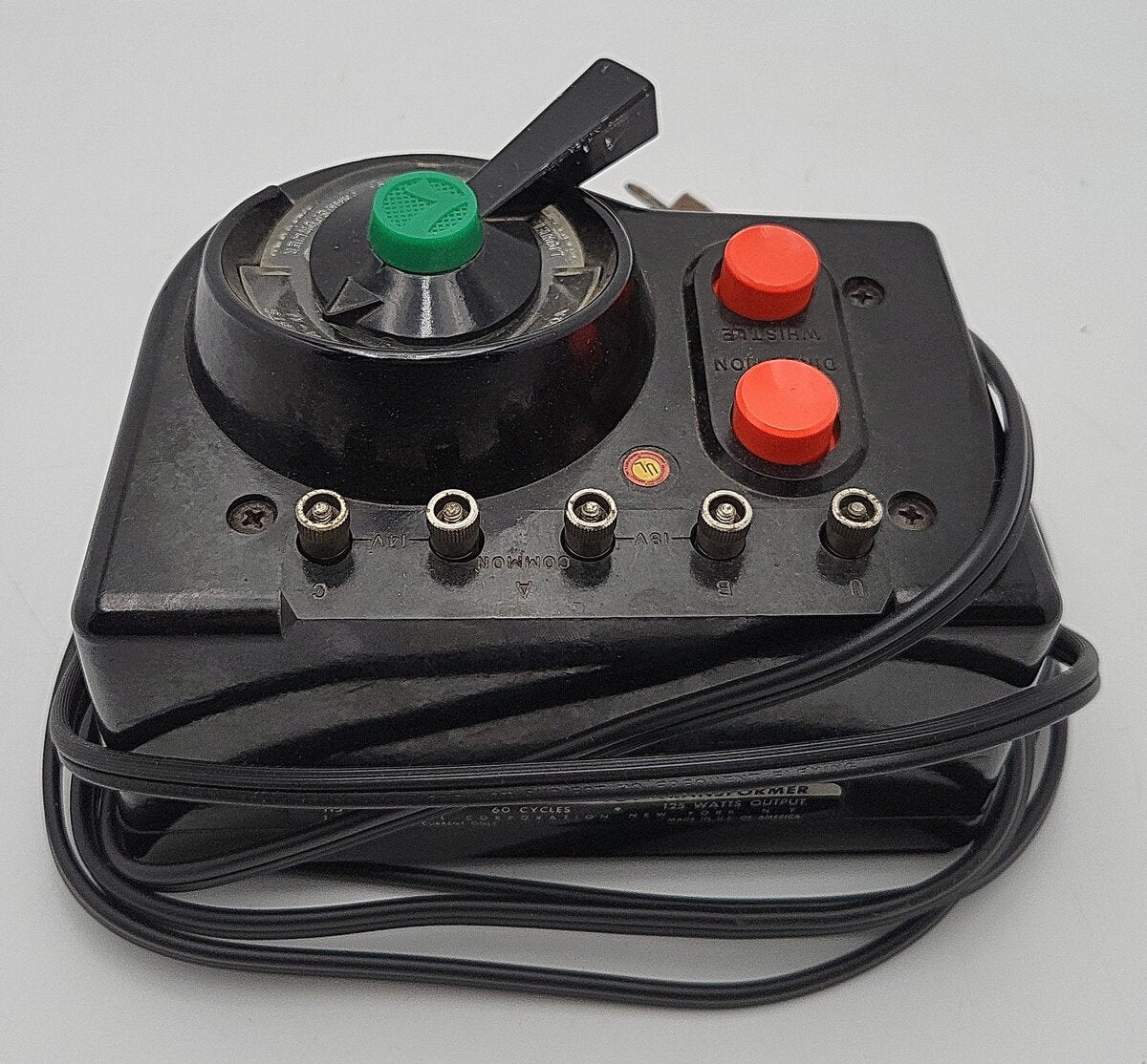 Lionel LW O Vintage Trainmaster 125 Watt Transformer with Whistle VG