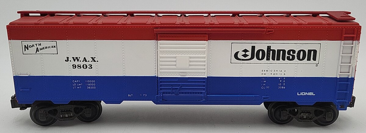 Lionel 6-9803 O Gauge Johnson Wax Box Car EX