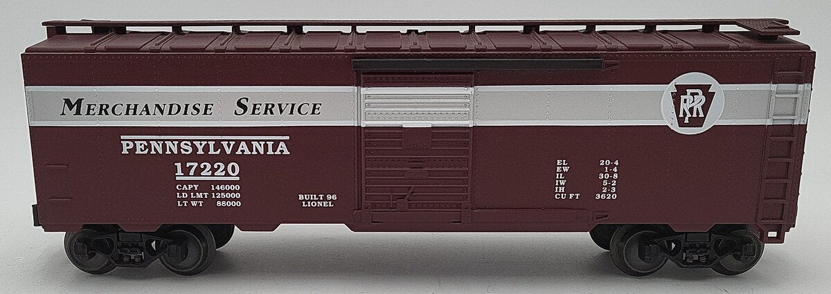 Lionel 6-17220 O Gauge Pennsylvania Railroad Standard Merchandise Boxcar #17220 EX