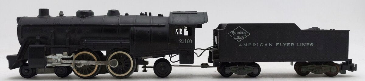American Flyer 21160 Vintage S Reading Atlantic 4-4-2 Steam Locomotive & Tender VG