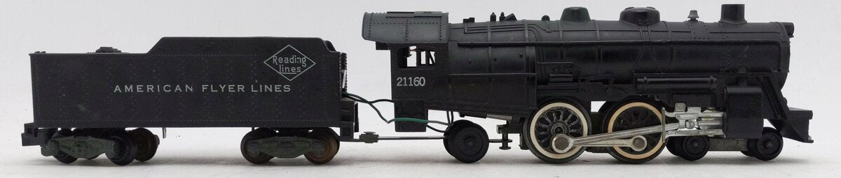 American Flyer 21160 Vintage S Reading Atlantic 4-4-2 Steam Locomotive & Tender VG