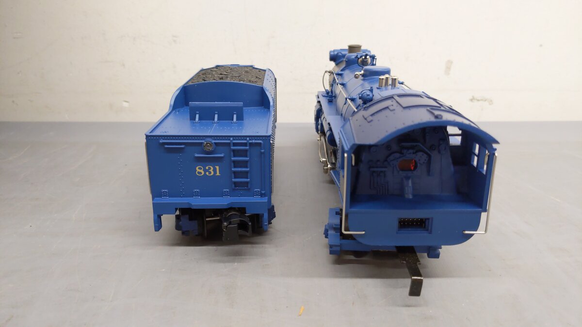 MTH 30-1172-1 O NJC Blue Comet 4-6-2 Steam Locomotive w/PS2 #831 VG