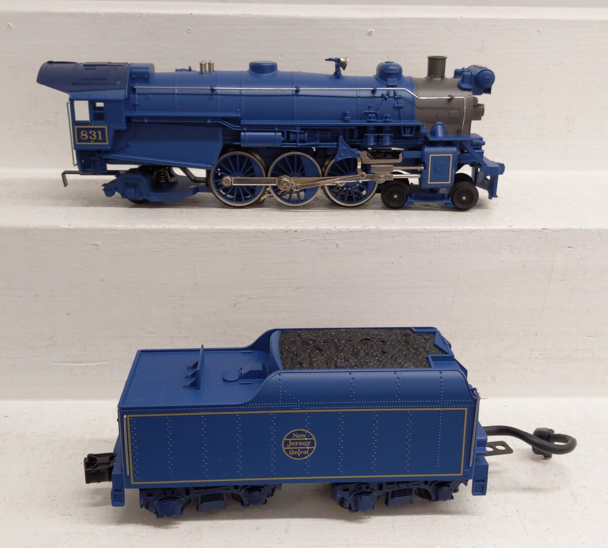 MTH 30-1172-1 O NJC Blue Comet 4-6-2 Steam Locomotive w/PS2 #831 VG