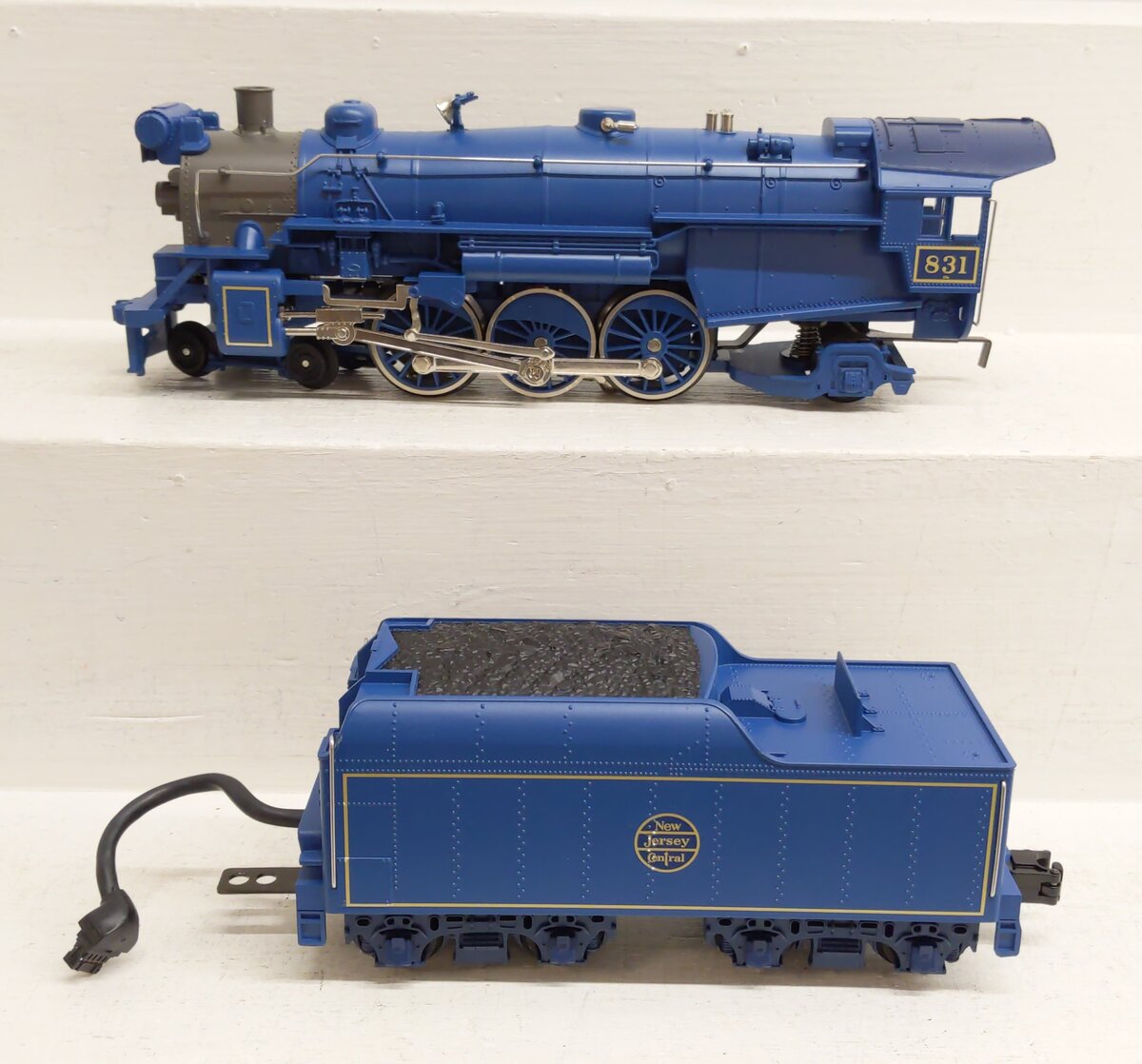 MTH 30-1172-1 O NJC Blue Comet 4-6-2 Steam Locomotive w/PS2 #831 VG