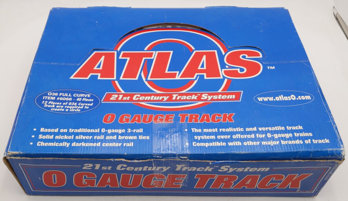 Atlas 6066 O Gauge 3-Rail 36" Diameter Full Curved Track [19] EX/Box