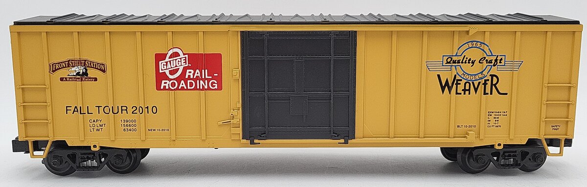 Weaver O Gauge Front Street Station Fall Tour 2010 Boxcar EX
