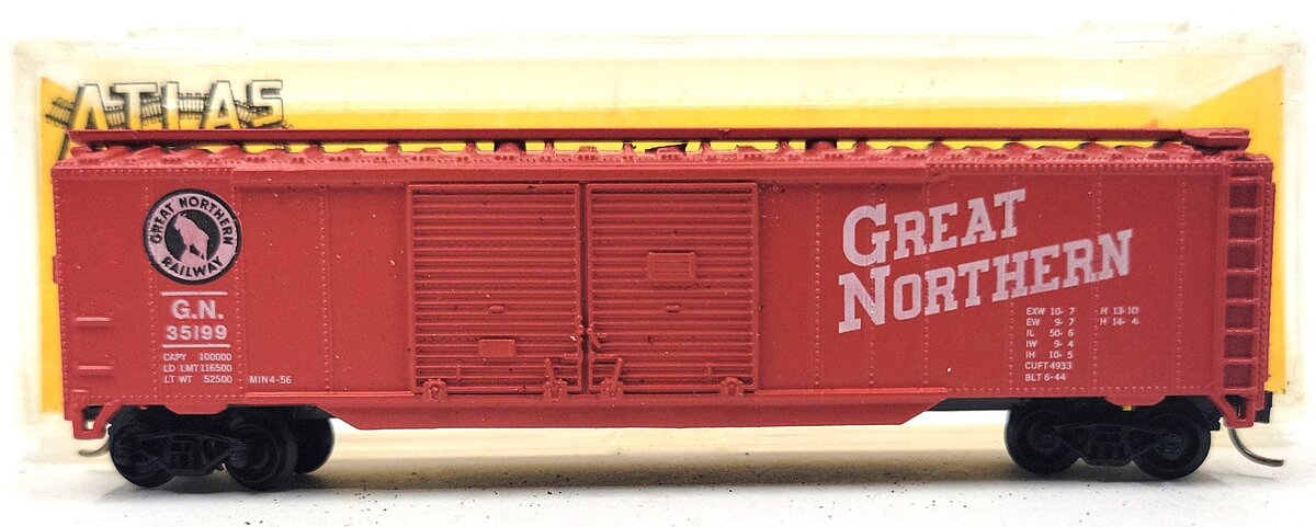 Atlas 3601 N Scale Great Northern 50' Boxcar #35199 LN/Box