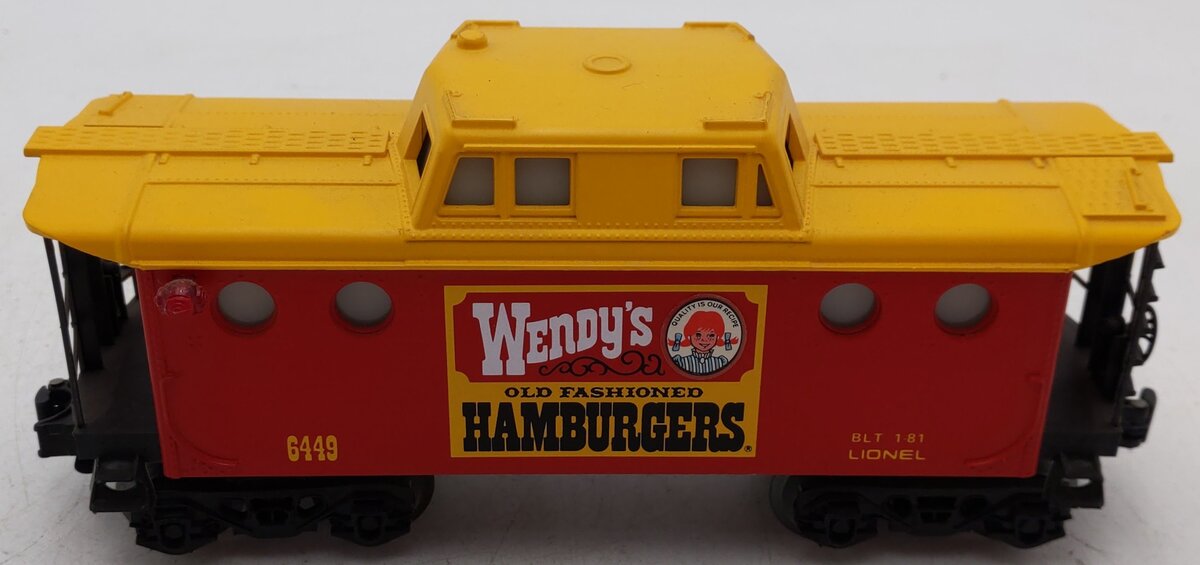 Lionel 6-6449 O Gauge Wendy's N5C Caboose EX