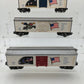 Lionel 6-19599 O Gauge Old Glory Series Boxcars (Set of 3) EX