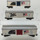 Lionel 6-19599 O Gauge Old Glory Series Boxcars (Set of 3) EX