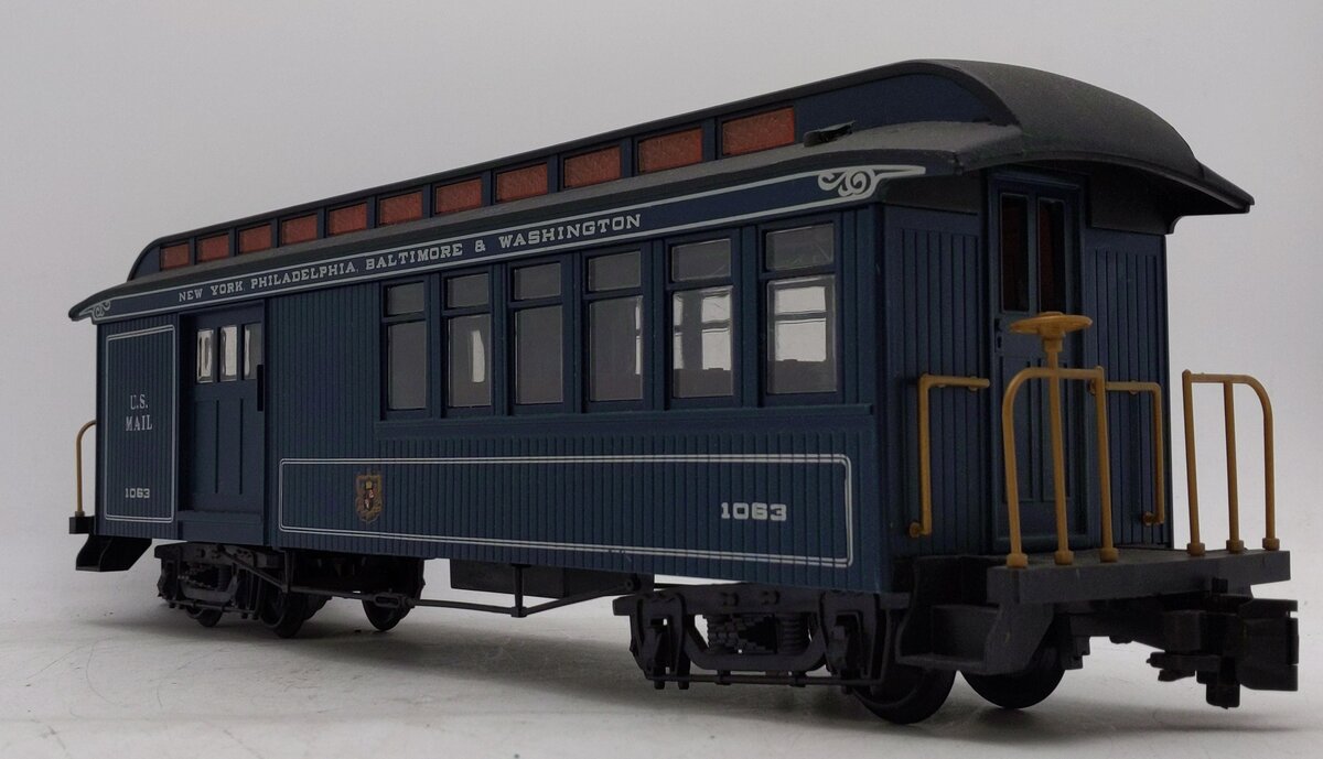 Bachmann 1063 G New York, Philadelphia, Baltimore & Washington US Mail Car VG