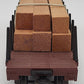 Lionel 6-9823 O Gauge Santa Fe Flatcar with Wood Load EX