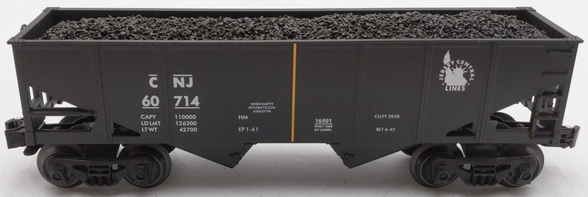 Lionel 6-16491 O Gauge Central New Jersey 2-Bay Hopper #60714 LN/Box