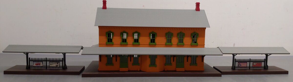 MTH 30-9005 O Gauge Passenger Station with 2 Platforms EX/Box