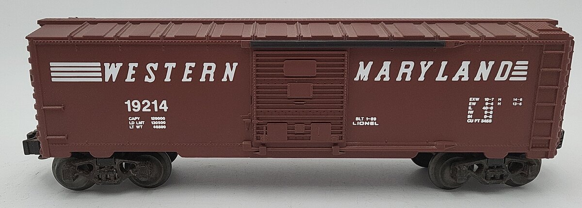 Lionel 6-19214 O Gauge Western Maryland Boxcar #19214 EX