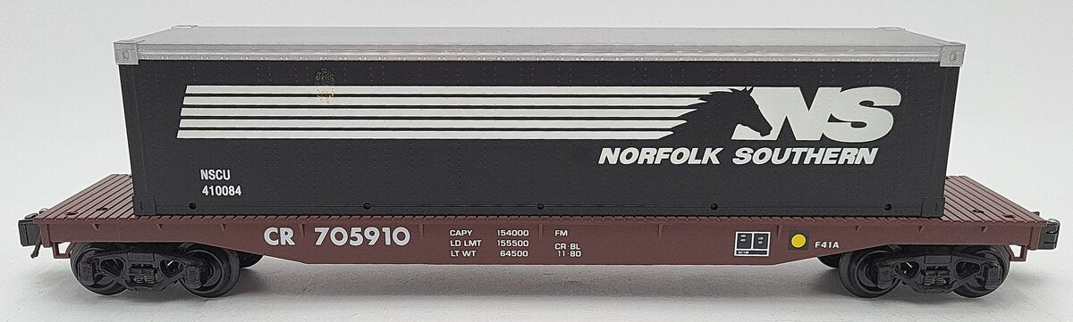 K-Line 6-22161 O Gauge Norfolk Southern Flat Car w/ Load #705910 EX