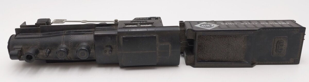 American Flyer 21165 Vintage S Erie 4-4-0 Steam Locomotive & Tender #21165 VG