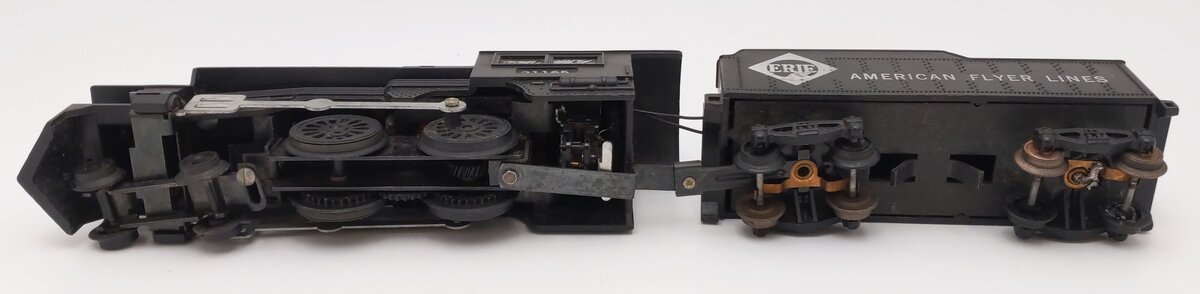 American Flyer 21165 Vintage S Erie 4-4-0 Steam Locomotive & Tender #21165 VG