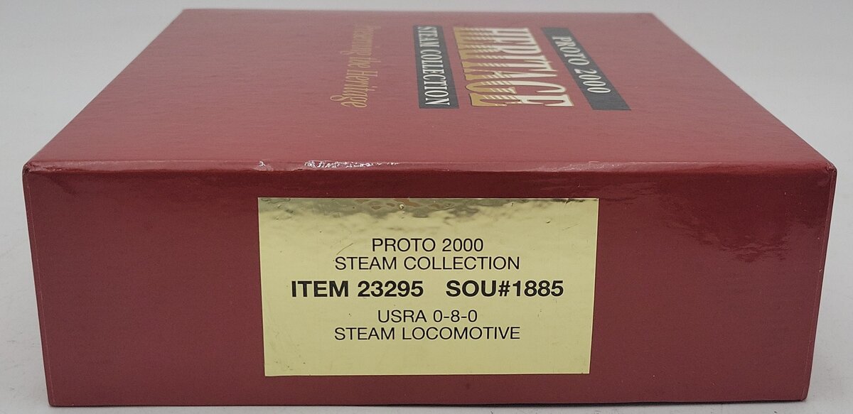 Proto 2000 23295 HO Scale Southern USRA 0-8-0 Steam Locomotive & Tender #1885 VG/Box