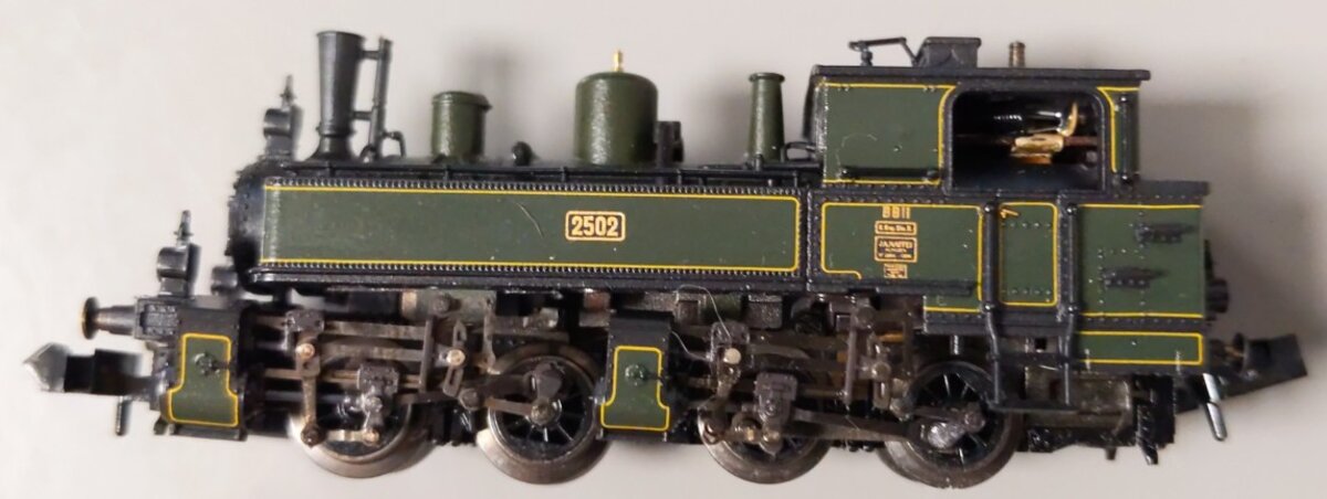 Trix 11604.001 N Scale Bavarian Class BB II 0-4-4-0T Tank Locomotive #2502 LN/Box