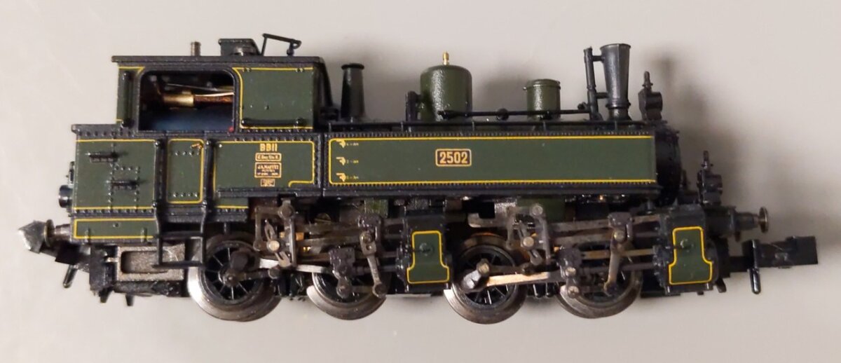 Trix 11604.001 N Scale Bavarian Class BB II 0-4-4-0T Tank Locomotive #2502 LN/Box