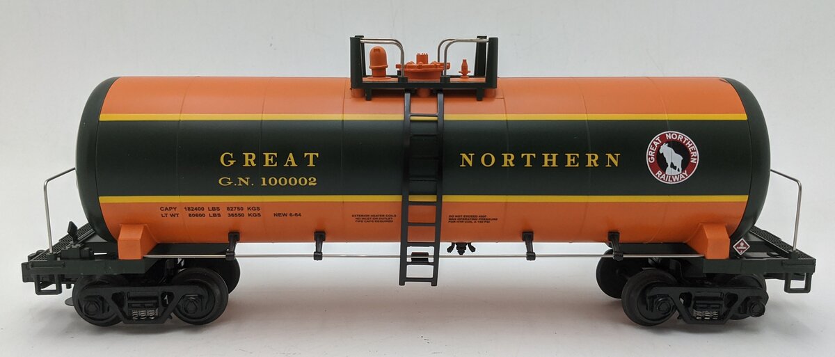 MTH 20-90091 O Scale Great Northern Tank Car #100002 LN