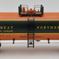 MTH 20-90091 O Scale Great Northern Tank Car #100005 LN