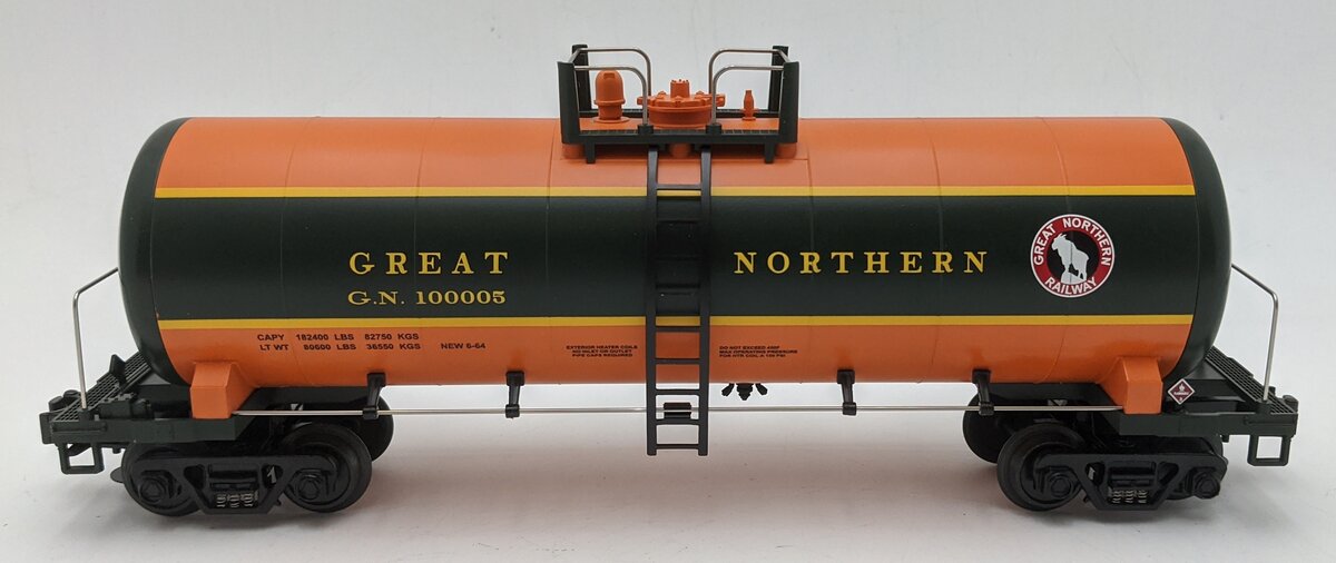 MTH 20-90091 O Scale Great Northern Tank Car #100005 LN
