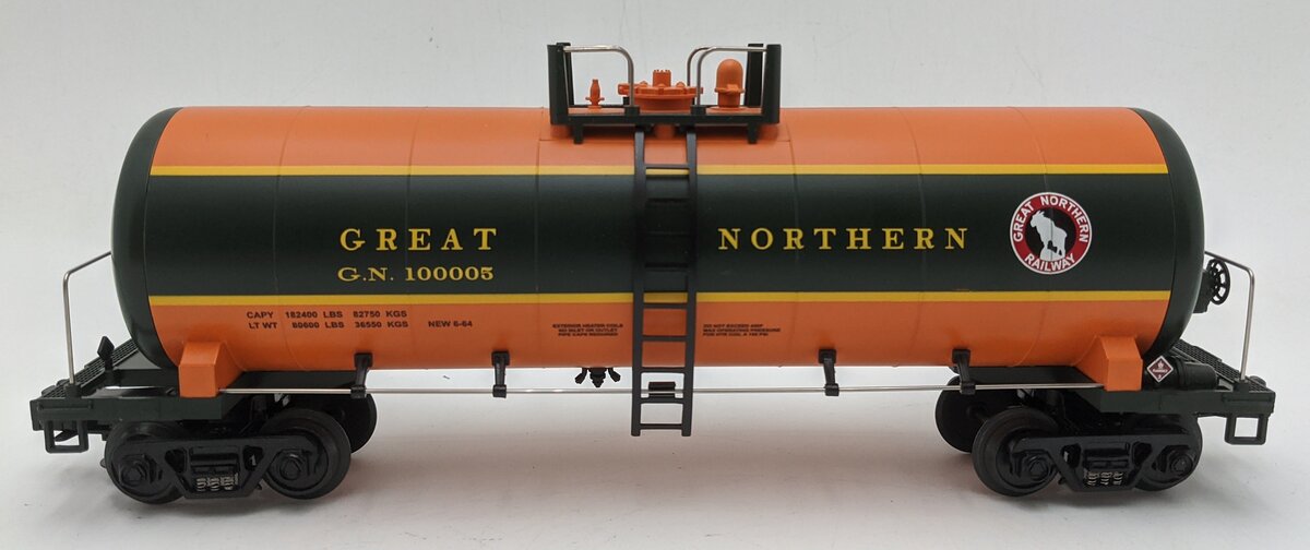 MTH 20-90091 O Scale Great Northern Tank Car #100005 LN